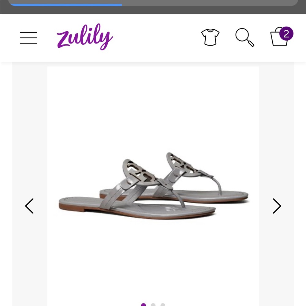Dark Malta Gray Miller Patent Leather Sandal - Women Tory Burch